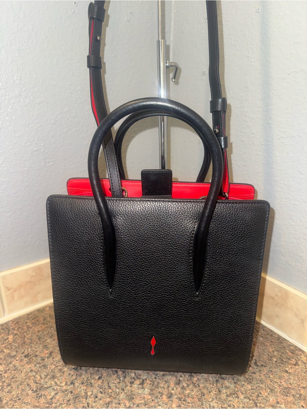 Christian Louboutin Paloma Small Calf leather bag pristine W/COA (retail $2250) - Picture 11 of 14